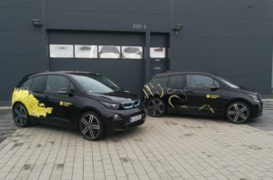 E-Fahrzeug Autofolierung